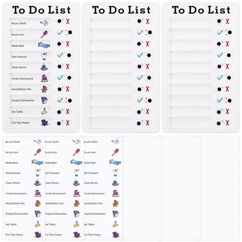 Buy 3 Pcs to Do List Checklist Board, Daily Schedule for Kids, Chore