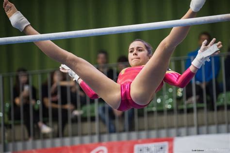 Artistic Gymnast Leah Griesser At The November 2016 Fig Artistic Gymnastics World Cup In Cottbus