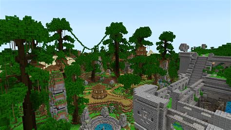 Jungle Town By Gearblocks Minecraft Marketplace Map Minecraft