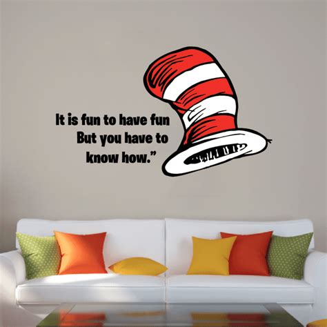 Decals Stickers And Vinyl Art Home And Garden Dr Seuss Cat In The Hat