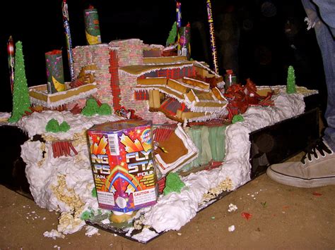 Garden Melodies Fallingwater Gingerbread House Explosion