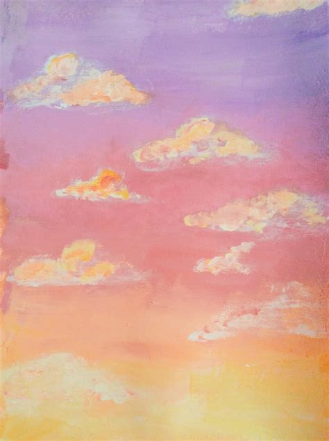 Pink Sky Sky Art Painting Sky Painting Sunset Painting