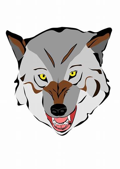 Wolf Mask Clipart Face Dog Drawings Clip