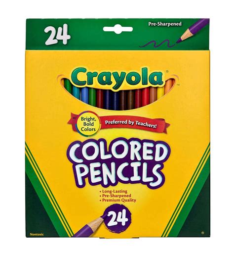 Buy Crayola 24 Full Size Coloured Pencils At Mighty Ape Australia