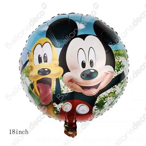 Ballon Mickey Et Pluto Ballons Anniversaire Mickey