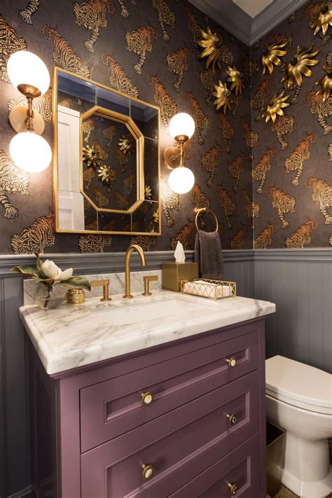 Eclectic And Fun Powder Room Eclectic Bathroom Powder Room Remodel