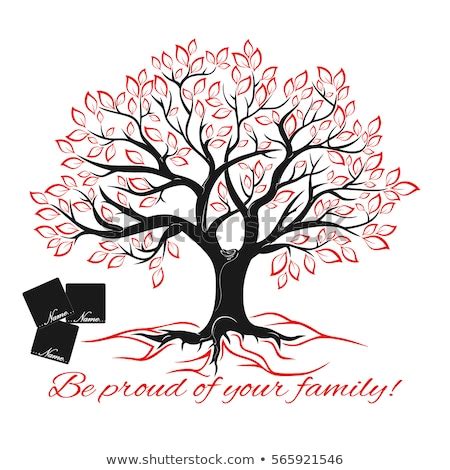 Add photos and share with your family. Genealogical Tree Concept Family Tree Template Stock ...