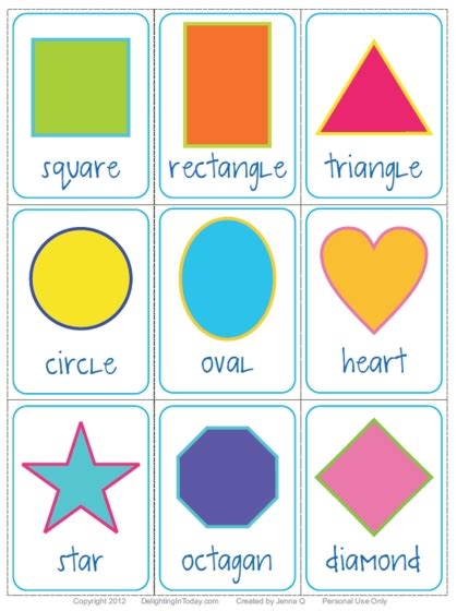 6 Best Images Of Free Printable Color Flash Cards For Toddlers