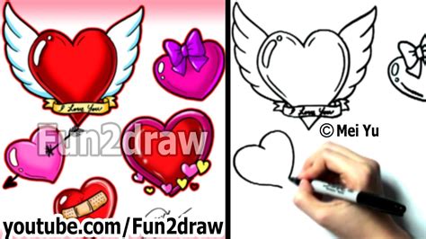 How do you draw so cute heart? How to Draw a Heart, 5 Ways in 3 Min - How to Draw ...
