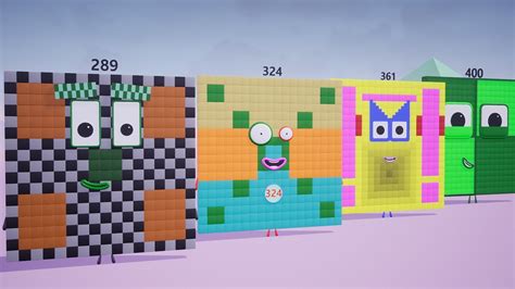 Fan Made Square Numberblocks From 1 To 400 Youtube
