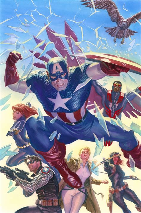 Alex Ross Captain America 25 Cover In Sal Abbinantis Alex Ross