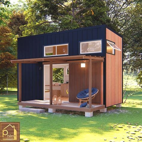25sqm Tiny House Plan With Double Loft And Porch Basic Etsy Plan Tiny