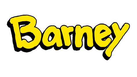 Barney Logo Calligraphy Transparent Png Original Size Png Image