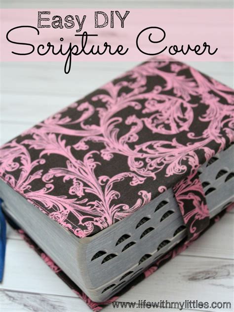 Diy Fabric Scripture Cover Tutorial Life With My Littles