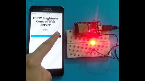 Demo Esp32 Pwm Slider Web Server Control Led Brightness Youtube