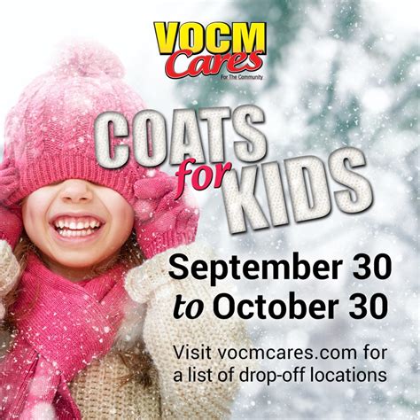 Coats For Kids And Adults Collecting Donations Until October 30