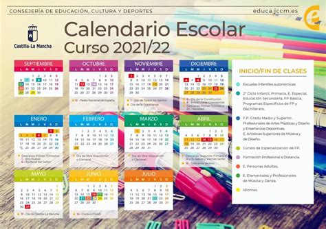 Calendario Escolar 2021 2022 En Castilla La Mancha 🗓️👨‍🎓 🏕️☀️