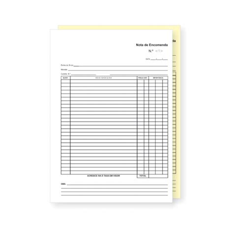 Notas De Encomenda Excel Imagesee