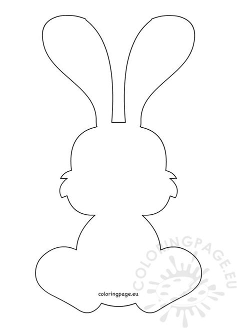 I have created two different sized easter bunny patterns that would be perfect for a wide variety of creative and festive projects. Bunny Rabbit Outline - Coloring Page