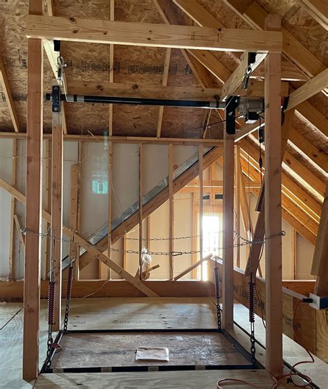 Attic Lift 700 Lbs Post Style Attic Lift Llc