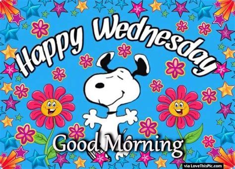 Snoopy Good Morning Happy Wednesday Image Quote Good