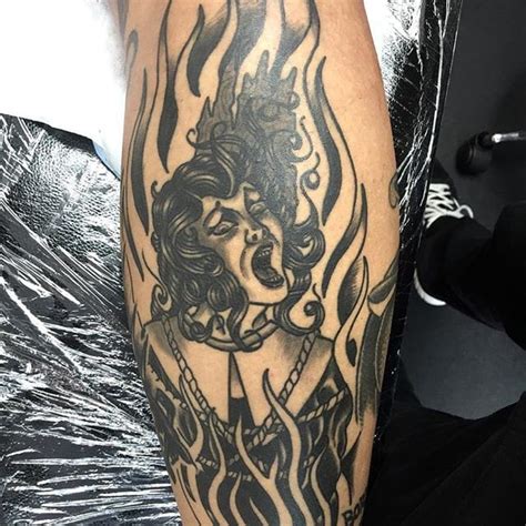 Tattoo Uploaded By Robert Davies • Burning Witch Tattoo By Ben Ogrady