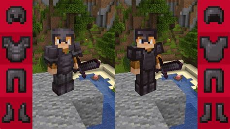Classic Styled Netherite Armor Minecraft Texture Pack