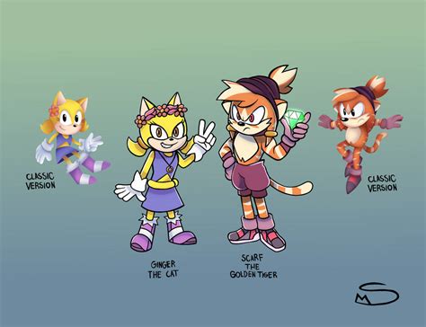 Sonic Ocs Scarf And Ginger By Mordo2002 On Deviantart