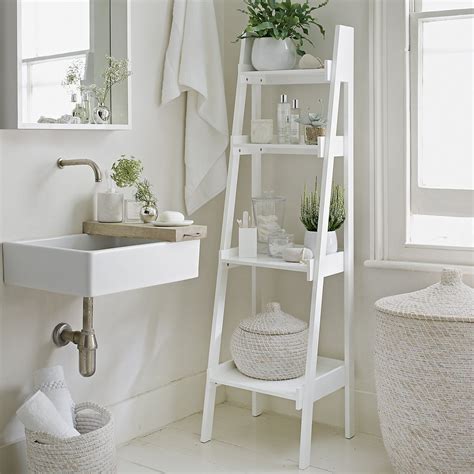 Bathroom Shelf Ladder White Everything Bathroom