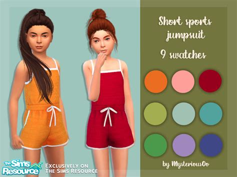 The Sims Resource Short Sports Jumpsuit
