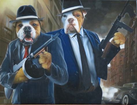 Gangster Dogs A Painting By Splendid Beast