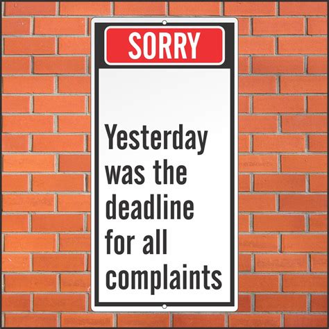 Funny Complaint Sign Customer Service Sign Funny Sign 12 Etsy