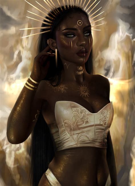 Sun Goddess Tati Moons Black Love Art Black Girl Art Black Women Art