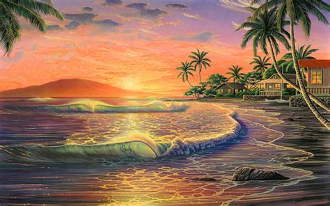 [40+] Hawaii Sunsets Wallpaper on WallpaperSafari