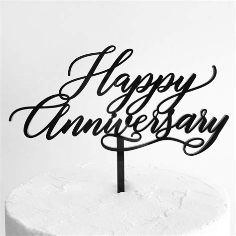 Happy Anniversary Cake Topper Template Images And Photos Finder
