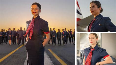 New British Airways Jumpsuit Uniform For Female Cabin Crew Mocked