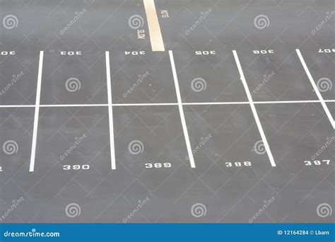 Parking Lot Row Stock Photo Image Of Park Space Vacant