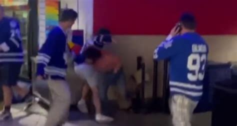 Toronto Maple Leafs Fans Fight Each Other After Team Loses In Stanley