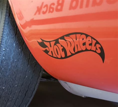 Hot Wheels Racing Vinyl Decal Sticker Set Of 2 2x7 Ebay