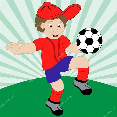 Cartoon Child Playing Football Stock Vector Image By ©toots77 2701505