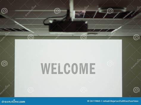 Welcome Screen Stock Image Image Of Class Computer 26119865