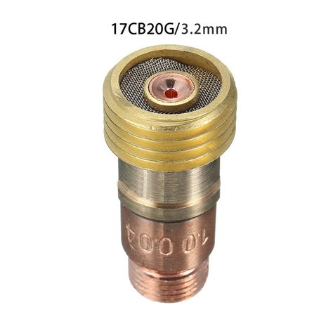 Brass Collets Body Stubby Gas Lens Connector With Mesh For Tig Wp
