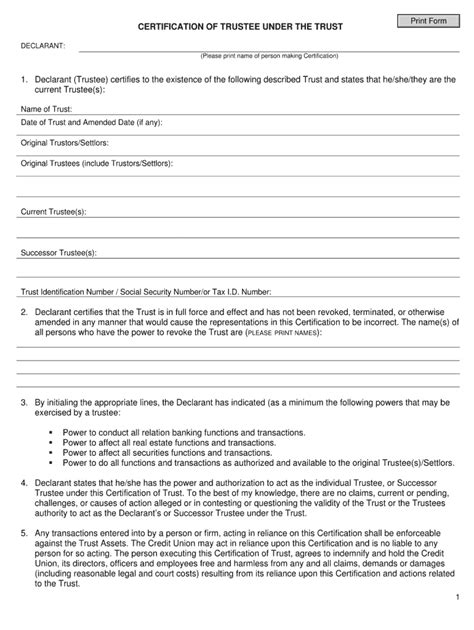 Certificate Of Trust Form 2020 2022 Fill And Sign Printable Template