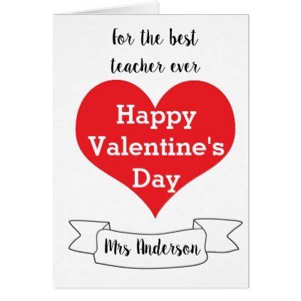 #teacher - #Personalized Teacher Valentine Card | Teacher valentine cards, Teacher valentine ...