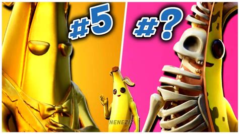 🌟 Top 7 Skins Del Banano En Fortnite Todas Las Skins Banano Fortnite All Peely Skins