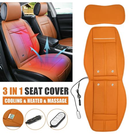 Electric Car Pu Leather Seat Cover Cushion Cooling And Warm Heated