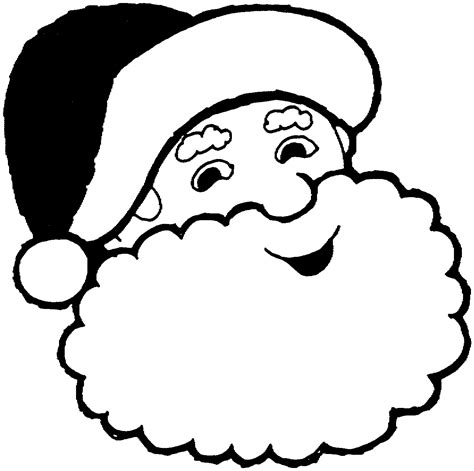 Black And White Pictures Of Santa Claus Clipart Best