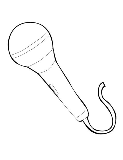 Microphone Could Glitter The Top Coloring Pages Pender Color