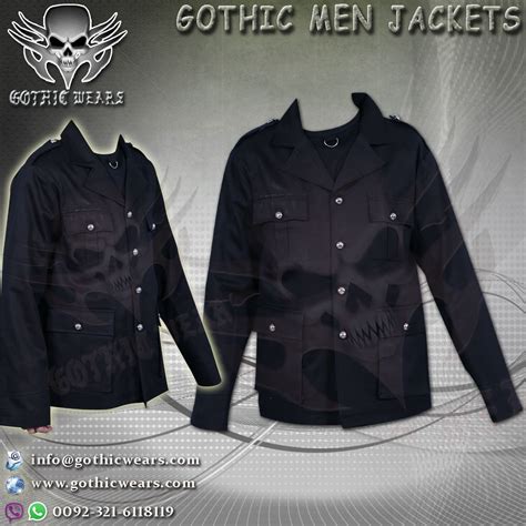 GOTHIC MEN,S JACKETS Artical No: GW-1304 Gothic Men Coats Gothic Women Coats Gothic Men Jackets ...