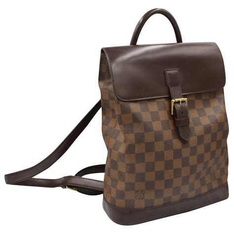 Louis Vuitton Backpack In Checkered Canvas Brown Cloth Ref181845